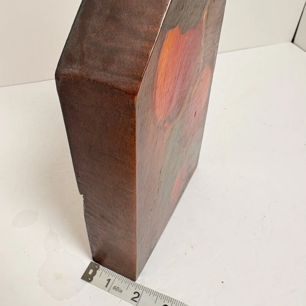 Vintage Hand Painted Wood Cutting Board